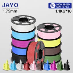 JAYO 10 Rolls 3D PETG/PLA/PLA PLUS/PLA Meta/ PLA Matte Printer Filament 1.75mm 100% No Bubble non-toxic 3D Printing Materials