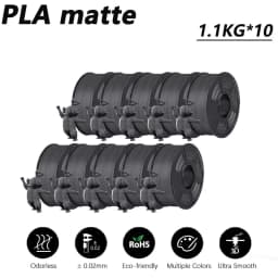 JAYO 10 Rolls 3D PETG/PLA/PLA PLUS/PLA Meta/ PLA Matte Printer Filament 1.75mm 100% No Bubble non-toxic 3D Printing Materials