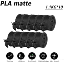 JAYO 10 Rolls 3D PETG/PLA/PLA PLUS/PLA Meta/ PLA Matte Printer Filament 1.75mm 100% No Bubble non-toxic 3D Printing Materials