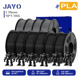 JAYO 10 Rolls 3D PETG/PLA/PLA PLUS/PLA Meta/ PLA Matte Printer Filament 1.75mm 100% No Bubble non-toxic 3D Printing Materials