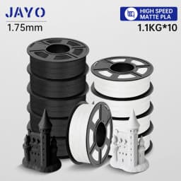 JAYO 10 Rolls 3D PETG/PLA/PLA PLUS/PLA Meta/ PLA Matte Printer Filament 1.75mm 100% No Bubble non-toxic 3D Printing Materials