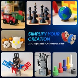 JAYO 10 Rolls 3D PETG/PLA/PLA PLUS/PLA Meta/ PLA Matte Printer Filament 1.75mm 100% No Bubble non-toxic 3D Printing Materials