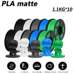 JAYO 10 Rolls 3D PETG/PLA/PLA PLUS/PLA Meta/ PLA Matte Printer Filament 1.75mm 100% No Bubble non-toxic 3D Printing Materials
