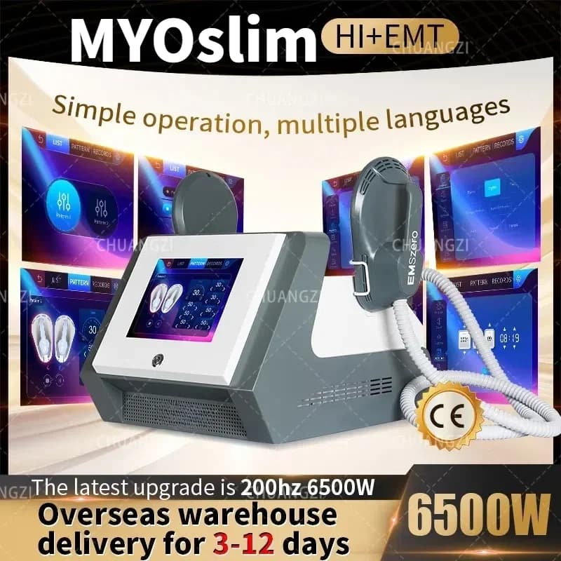 EMS Body Sculpting Machine RF Myoslim NEO Sculpt Slimming Fat Muscle Stimulation Massager Electromagnetic Weight Loss