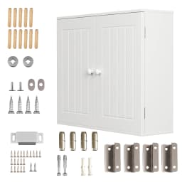 Kitchen Storage Cabinet 3 Hole Height Design and 2 Placement Methods Bathroom Wall Cabinet Modern Widened Design Large Capacity