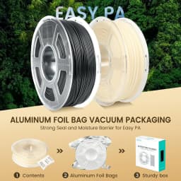 SUNLU 1KG Easy-to-Print Nylon Filament Heat-Resistant 3D Printer Filament No-Cracking No-Warping 3D Filament