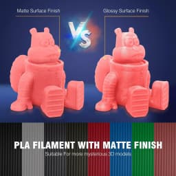 JAYO 2 Rolls 3D High Speed Matte PLA Printer Filament 1.75mm Neatly Wound PLA Filament with Matte Finish Print with 99% FDM 3D