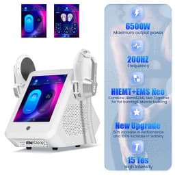 EMSzero Sculpt Machine 15Tesla 6500w EMS RF Fat Slimming Burning Muscle Stimulation Body Sculpting 15 Electromagnetic Therapy