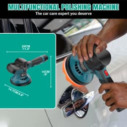 Cordless Car Buffer Polisher, Electric Polishing Machines and Polishers Kit,with 2x2.0Ah Battery,for Car Care, Polishing, Waxing