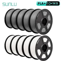 SUNLU 10KG 3D PLA/PETG/PLA PLUS/Clear Filament 1.75mm 10Roll 1KG 3D Printer Neatly Wound 3D Filament for 3D Printer& 3D Pen