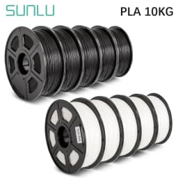 SUNLU 10KG 3D PLA/PETG/PLA PLUS/Clear Filament 1.75mm 10Roll 1KG 3D Printer Neatly Wound 3D Filament for 3D Printer& 3D Pen