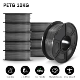 SUNLU 10KG 3D PLA/PETG/PLA PLUS/Clear Filament 1.75mm 10Roll 1KG 3D Printer Neatly Wound 3D Filament for 3D Printer& 3D Pen