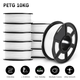 SUNLU 10KG 3D PLA/PETG/PLA PLUS/Clear Filament 1.75mm 10Roll 1KG 3D Printer Neatly Wound 3D Filament for 3D Printer& 3D Pen