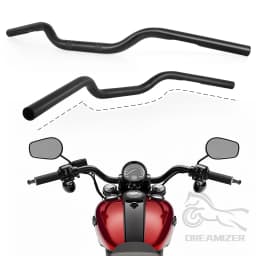 Universal 22mm 25mm Motorcycle Handlebar Handlebars Drag Bars For Cafe Race Bobber Motocross Dirt Pit Bike ATV Ebike Mini Bike