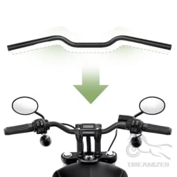 Universal 22mm 25mm Motorcycle Handlebar Handlebars Drag Bars For Cafe Race Bobber Motocross Dirt Pit Bike ATV Ebike Mini Bike