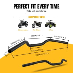 Universal 22mm 25mm Motorcycle Handlebar Handlebars Drag Bars For Cafe Race Bobber Motocross Dirt Pit Bike ATV Ebike Mini Bike