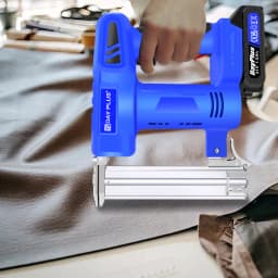 2 in 1 Heavy Duty Electric Nailer with Battery and Charger, 500 Nails and 500 Staples, Nailer for DIY Woodworking Furniture