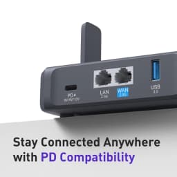 GL.iNet GL-BE3600 (Slate 7) Wi-Fi 7 Travel Router Dual-band Portable Travel Router, Pocket WiFi 7, 2.5G Router, Portable VPN Routers WiFi for Travel, Public Computer Routers, Business Trip, Mobile/RV/Cruise/Plane 