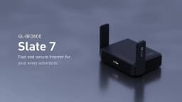 GL.iNet GL-BE3600 (Slate 7) Wi-Fi 7 Travel Router Dual-band Portable Travel Router, Pocket WiFi 7, 2.5G Router, Portable VPN Routers WiFi for Travel, Public Computer Routers, Business Trip, Mobile/RV/Cruise/Plane 