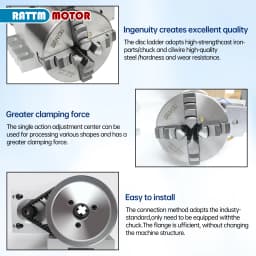【EU BR】K11-100/K12-100mm 3/4 Jaw Chuck 100mm 4th Axis + Tailstock Kit for Mini CNC Router/Woodworking Engraving