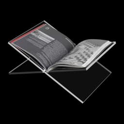 Acrylic Book Stand, Cross Frame Acrylic Book Holder, Reading Stand for Cookbook Art Book Bible Guest Book 32*14cm