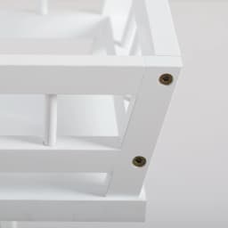 2 Tier Bamboo Plant Stand Garden Plant Shelf Flower Pot Holder for Balcony, Entryway Living Room, White