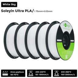 3/5/10 PCS Creality Soleyin Ultra PLA 1.75mm 3D Printer Filament Hi-Strength Low-Shrink Eco-Friendly for Creality K1 MAX/ K1C