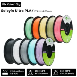 3/5/10 PCS Creality Soleyin Ultra PLA 1.75mm 3D Printer Filament Hi-Strength Low-Shrink Eco-Friendly for Creality K1 MAX/ K1C