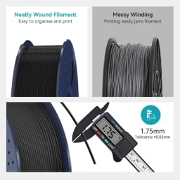 SUNLU 5KG PETG /Clear 3D Printer Filament 1.75mm 1000g Spool (2.2lbs) Neatly Arranged No Knot Filament Fit Most FDM Printer