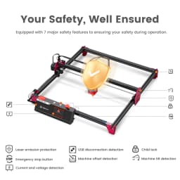 Algolaser Alpha 10W Laser Engraver Laser Cutter 12000mm/min DIY Gifts Handmade Business Tools For DIY Wood Metal Acrylic Leather