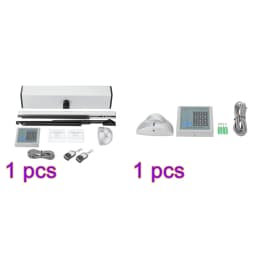150kg Automatic Swing Door Opener Closer 100v-240V Residential Commercial Electric Swing Gate with 2 Remote Controllers