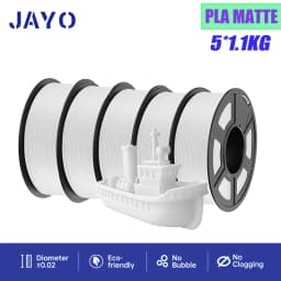 JAYO 5Rolls PETG PLA HSMPETG PLA PLUS PLA META High Speed matte PLA 1.75mm Materials for 100% No Bubble &FDM for 3D Printing