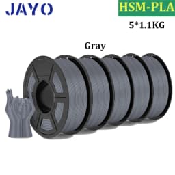 JAYO 5Rolls PETG PLA HSMPETG PLA PLUS PLA META High Speed matte PLA 1.75mm Materials for 100% No Bubble &FDM for 3D Printing