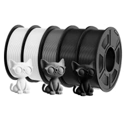JAYO 5Rolls PETG PLA HSMPETG PLA PLUS PLA META High Speed matte PLA 1.75mm Materials for 100% No Bubble &FDM for 3D Printing