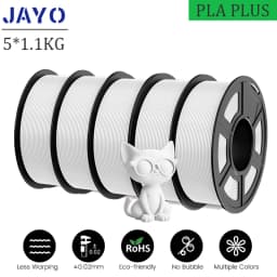 JAYO 5Rolls PETG PLA HSMPETG PLA PLUS PLA META High Speed matte PLA 1.75mm Materials for 100% No Bubble &FDM for 3D Printing