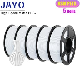 JAYO 5Rolls PETG PLA HSMPETG PLA PLUS PLA META High Speed matte PLA 1.75mm Materials for 100% No Bubble &FDM for 3D Printing