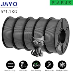 JAYO 5Rolls PETG PLA HSMPETG PLA PLUS PLA META High Speed matte PLA 1.75mm Materials for 100% No Bubble &FDM for 3D Printing