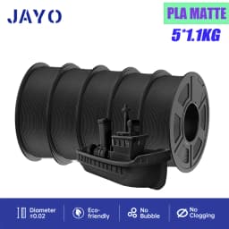 JAYO 5Rolls PETG PLA HSMPETG PLA PLUS PLA META High Speed matte PLA 1.75mm Materials for 100% No Bubble &FDM for 3D Printing