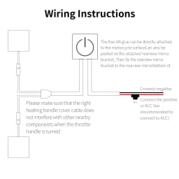 Motorbike Handle Handlebar Warmer 12V Heated Motorcycle Handlebar Grips Waterproof Bicycle Grips Heating Pad 3 Gear Temperature