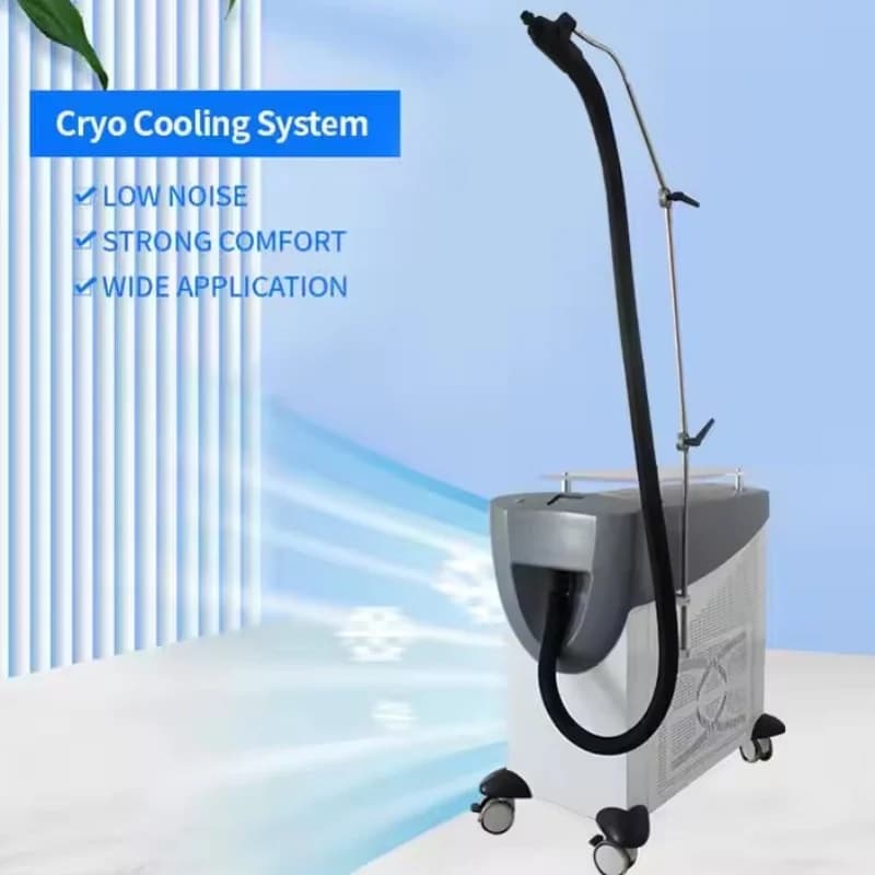 Cold Air Skin Cooling Device Laser Treatment Fast Cryogenic Low Noise Professional Beauty Cooling Equipment