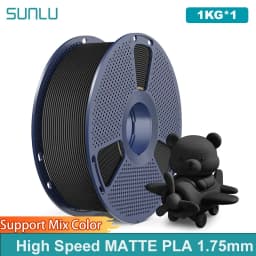 SUNLU（PLA Classic)High Speed Matte PLA Filament 1.75mm 1kg Spool (2.2lbs) High Speed Printing Filament Fit Most FDM Printer