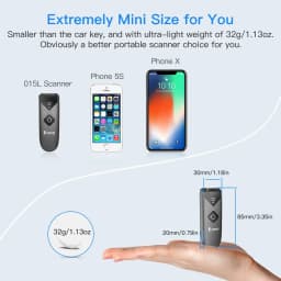 Eyoyo Bluetooth Barcode Scanner 1D 2D QR Code Screen Image Reader PDF417 Data Matrix USB Wired Scanning 015 Mini Portable Reader