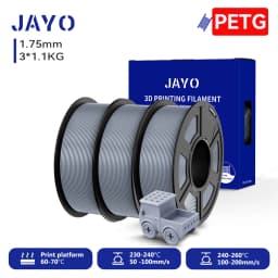 JAYO 3D PETG / PLA Plus / PLA Matte Printer Filament 1.75mm 3D Print Range High Flow Speedy PETG 3D Printer Filament For 3D
