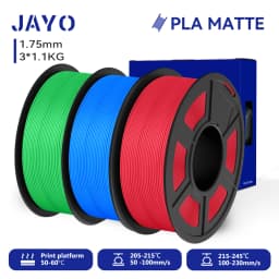 JAYO 3D PETG / PLA Plus / PLA Matte Printer Filament 1.75mm 3D Print Range High Flow Speedy PETG 3D Printer Filament For 3D