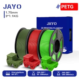 JAYO 3D PETG / PLA Plus / PLA Matte Printer Filament 1.75mm 3D Print Range High Flow Speedy PETG 3D Printer Filament For 3D