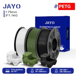 JAYO 3D PETG / PLA Plus / PLA Matte Printer Filament 1.75mm 3D Print Range High Flow Speedy PETG 3D Printer Filament For 3D
