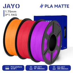 JAYO 3D PETG / PLA Plus / PLA Matte Printer Filament 1.75mm 3D Print Range High Flow Speedy PETG 3D Printer Filament For 3D