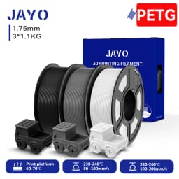JAYO 3D PETG / PLA Plus / PLA Matte Printer Filament 1.75mm 3D Print Range High Flow Speedy PETG 3D Printer Filament For 3D