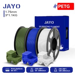 JAYO 3D PETG / PLA Plus / PLA Matte Printer Filament 1.75mm 3D Print Range High Flow Speedy PETG 3D Printer Filament For 3D