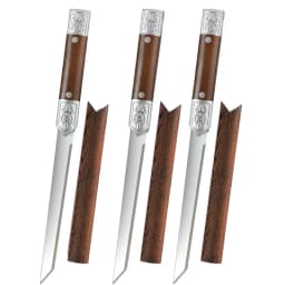 High-hardness Stainless Steel Kitchen Knife, Professional Fruit Knife with Leather Sheath, Ideal for Cutting Meat and Cooking